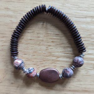 Handmade Semi-Precious Stone Beaded Stretch Bracelet (13/24)